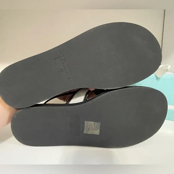 Black and Off white Women's Sandals - Picture 6 of 6